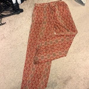 Pants for ladies, beautiful orange with design